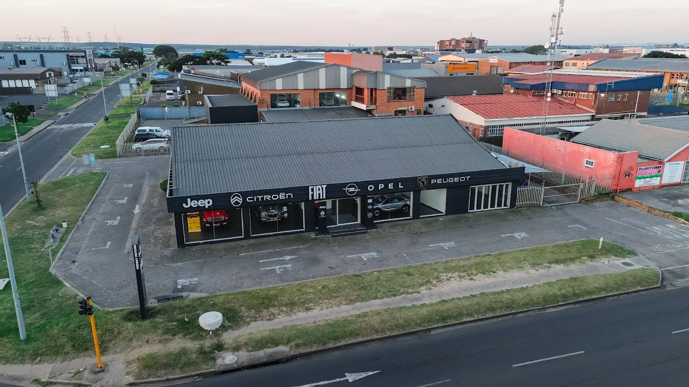 Stellantis Richards Bay dealership from above
