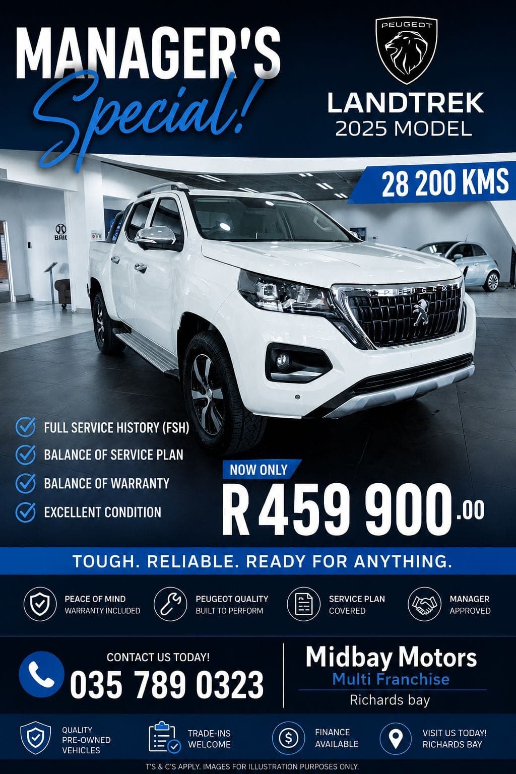 2025 Peugeot Landtrek double cab — Manager's Special